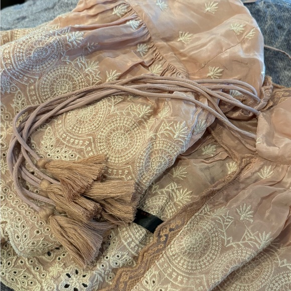 Free People tie front cami top - Picture 7 of 9